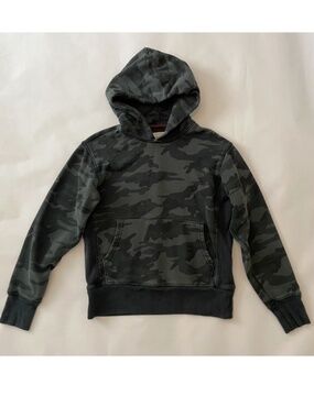 Todd Snyder x Champion French Terry Hoodie in Black Camo, Men's Small Sweatshirt